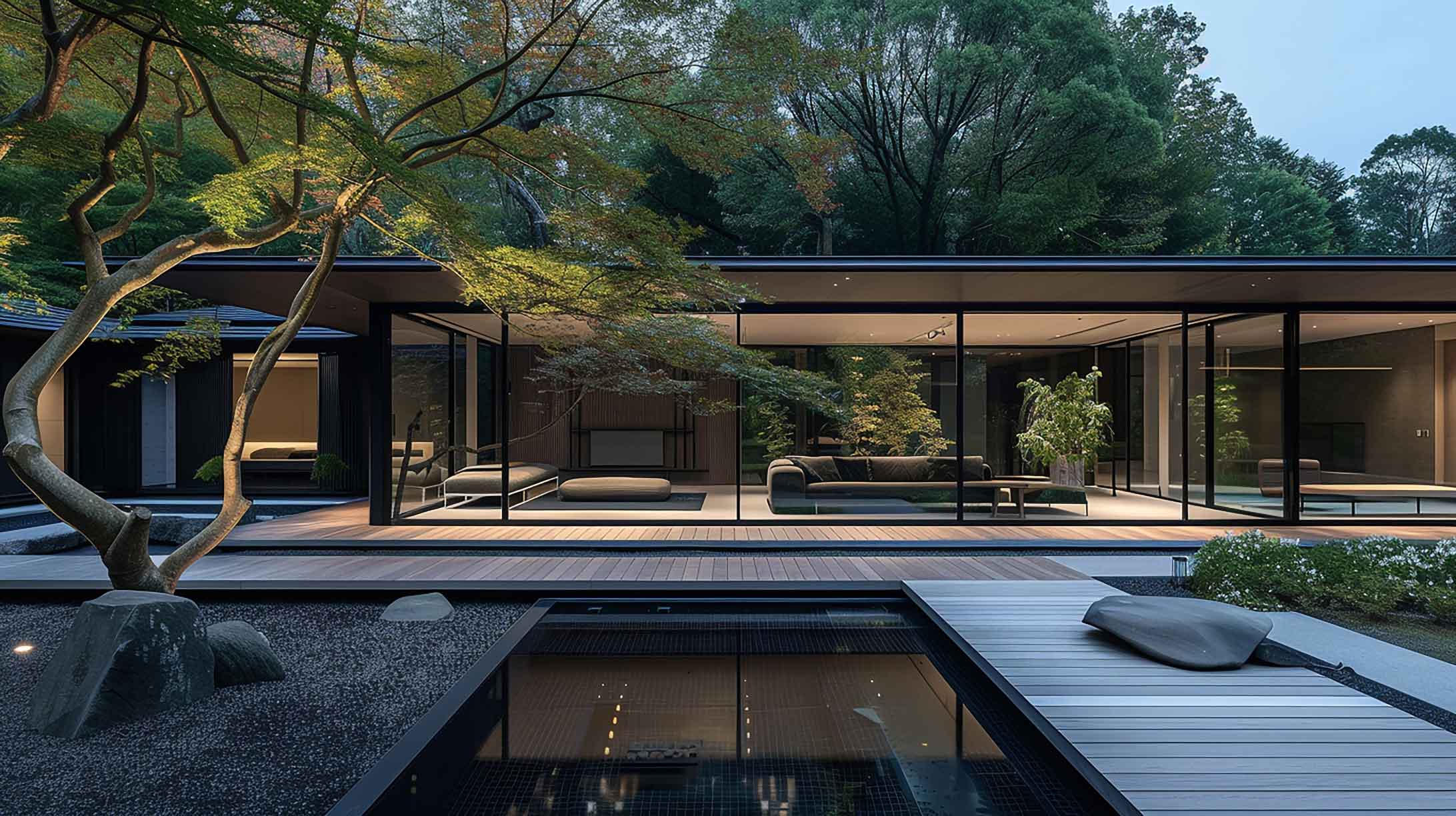 ガレージのある家